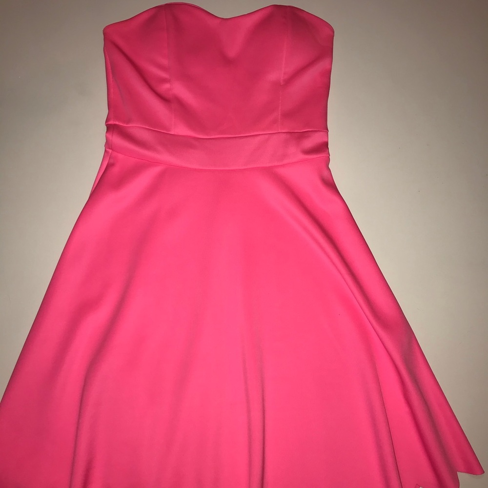 Pink Strapless Dress